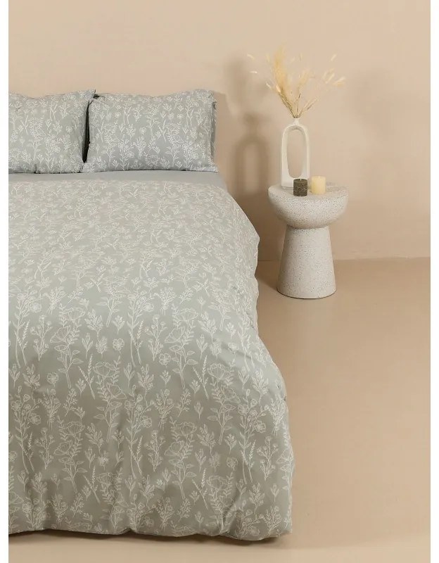 Σετ Σεντόνια Cotton Feelings 2050 Grey Υπέρδιπλο (235x270)
