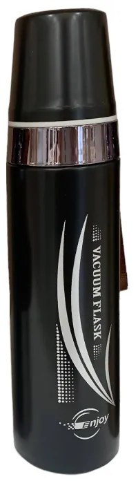 Φορητό παγούρι-θερμός με ποτήρι 750ml Μαύρο