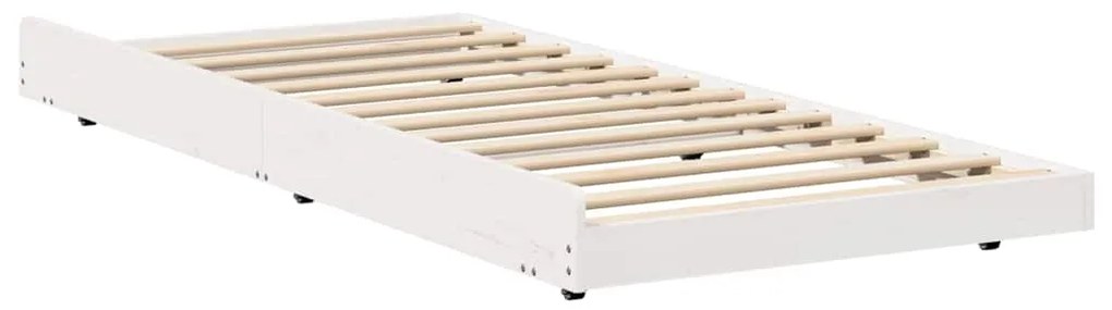 vidaXL Σκελετός Κρεβατιού Λευκό 80 x 200 cm Μασίφ ξύλο πεύκου