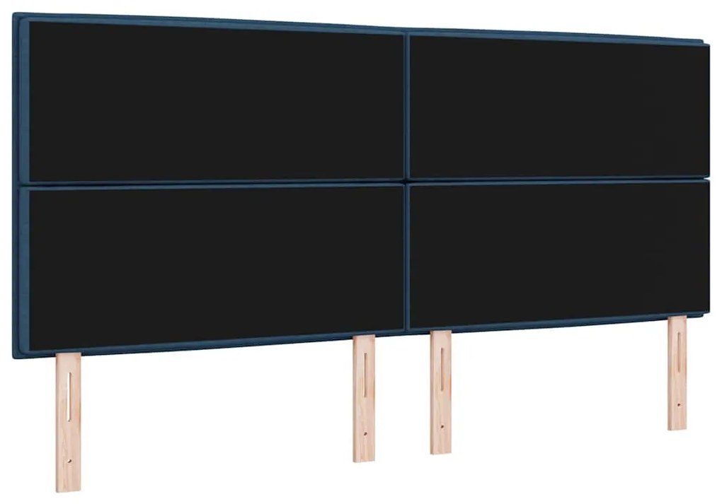 vidaXL Κεφαλάρι με κεφαλάρι Μπλε 200 cm ύφασμα