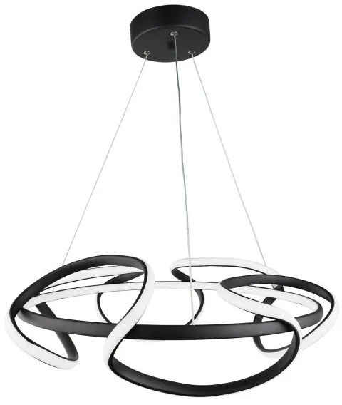 Κρεμαστό Φωτιστικό Οροφής LED 100W 3CCT Orion-50 Heronia Lighting-01-0342-Μαύρο 01-0342