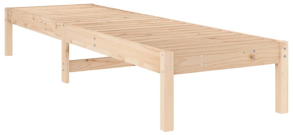 vidaXL Ξαπλώστρα 199,5 x 60 x 74 εκ. από Μασίφ Ξύλο Πεύκου