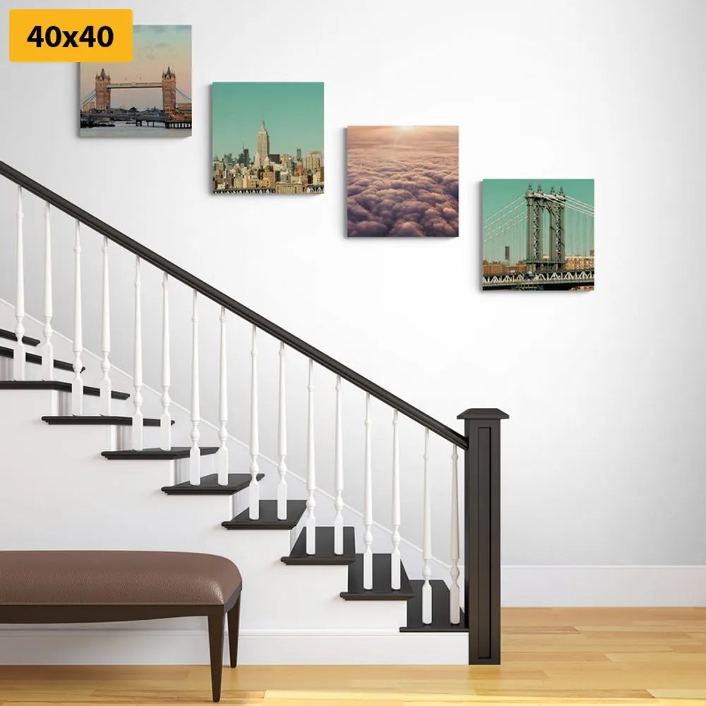 Σετ φωτογραφικά καθίσματα σε απαλά χρώματα - 4x 60x60
