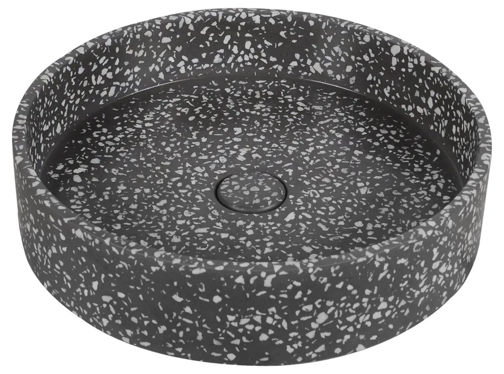 KARAG  ELPIS Νιπτήρας επικαθήμενος με βαλβίδα ELPIS Volcano CS-0003 KARAG Ø42,5x10cm KARAG-5206836668505