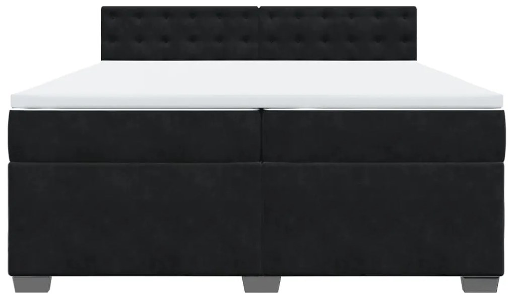 ΚΡΕΒΑΤΙ BOXSPRING ΜΕ ΣΤΡΩΜΑ ΜΑΥΡΟ 200X200 ΕΚ. ΒΕΛΟΥΔΙΝΟ 3288716