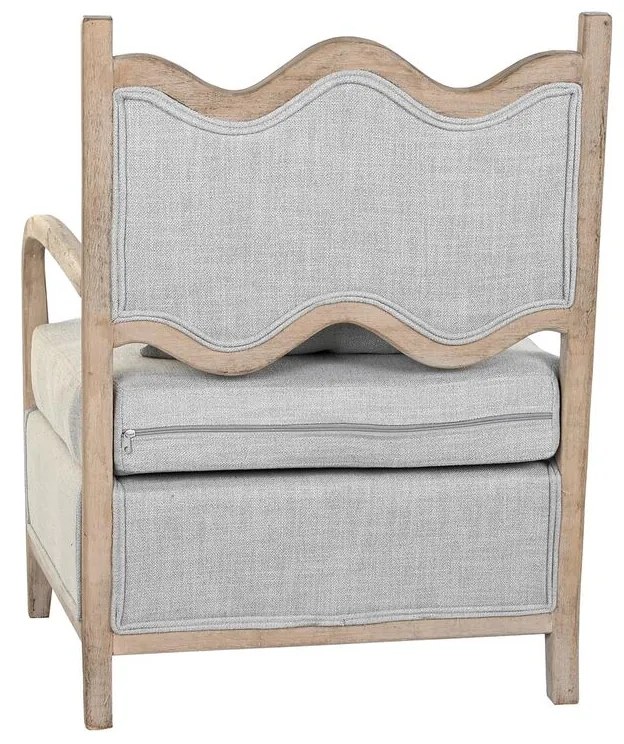 Πολυθρόνα DKD Home Decor 66 x 70 x 88 cm 70 x 73 x 88 cm Έλατο Ανοιχτό καφέ Ανοιχτό Γκρι