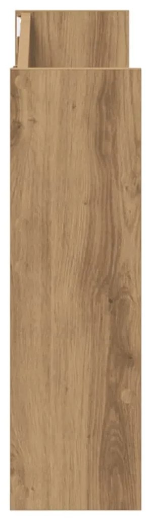 vidaXL Παπουτσοθήκη Τοίχου Αρτισιανή Δρυς 80x18x60 εκ. Επεξ. Ξύλο