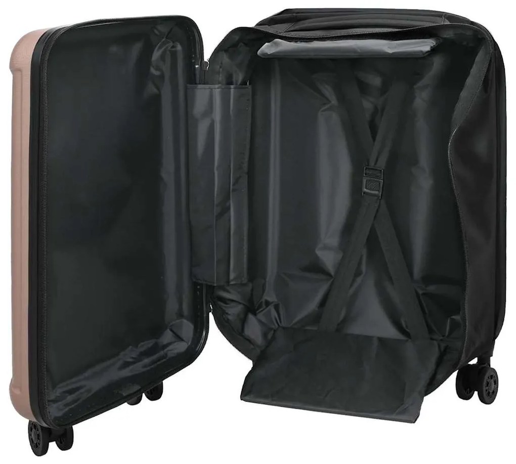 vidaXL Βαλίτσα Σκληρής Θήκης 20'' Ροζ Χρυσό 34x23x55.5 εκ. ABS