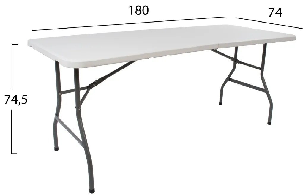 ΤΡΑΠΕΖΙ CATERING-ΣΥΝΕΔΡΙΟΥ HM5167 180Χ74Χ74 ΒΑΛΙΤΣΑ ΠΤΥΣΣΟΜΕΝΟ