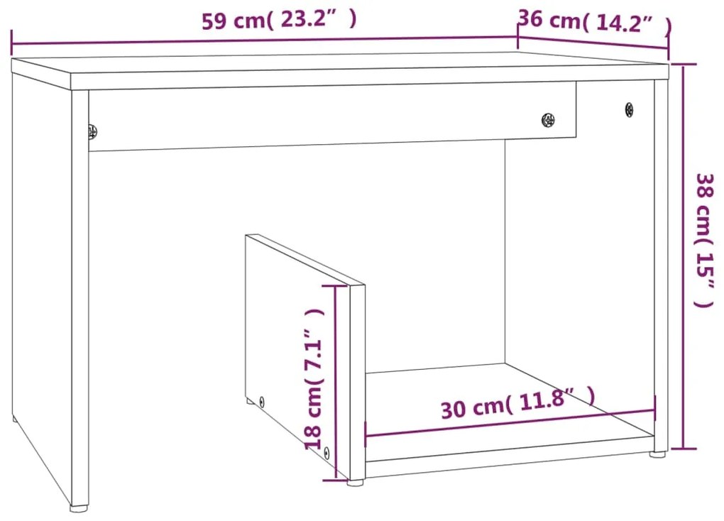 ΒΟΗΘΗΤΙΚΟ ΤΡΑΠΕΖΙ ΚΑΦΕ ΔΡΥΣ 59X36X38 ΕΚ. ΕΠΕΞΕΡΓΑΣΜΕΝΟ ΞΥΛΟ 826634