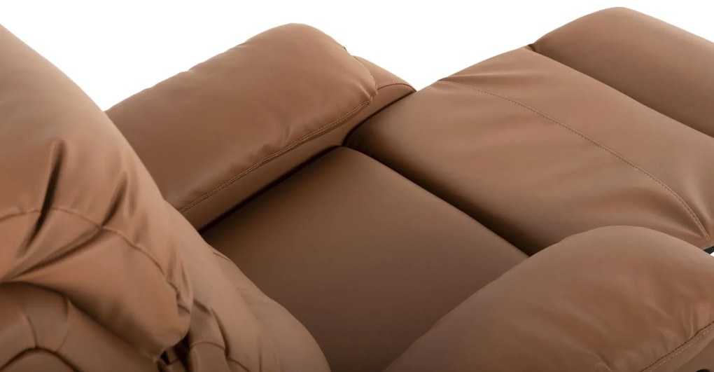 Πολυθρόνα YASUMU RELAX C9783.12 Καφέ PU 80x93x100Υεκ. 80x93x100 εκ.