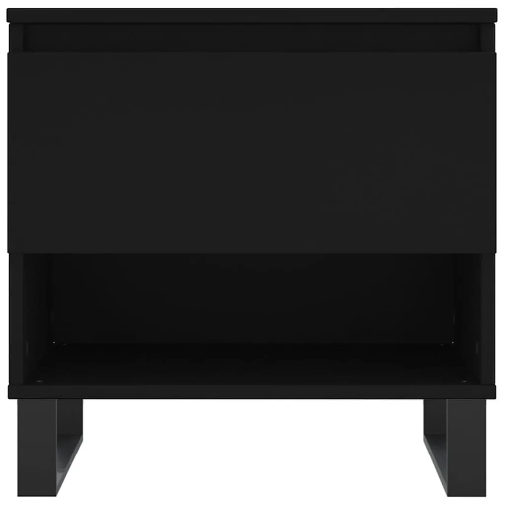 vidaXL Τραπεζάκι Σαλονιού Μαύρο 50 x 46 x 50 εκ. από Επεξεργ. Ξύλο