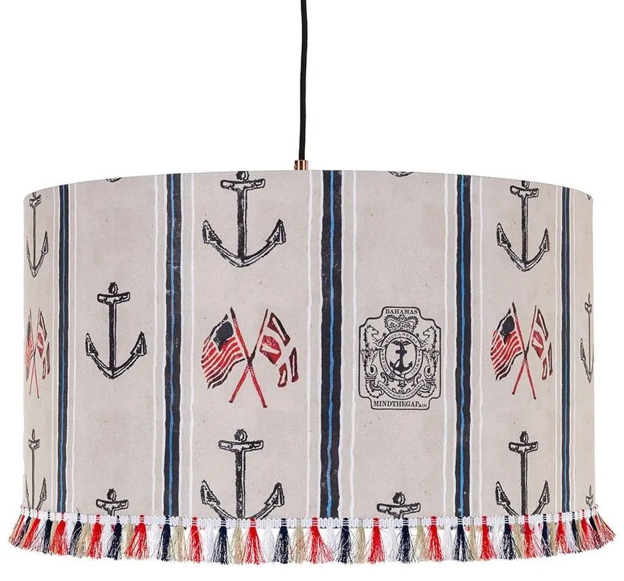 Φωτιστικό Οροφής Buccaneers Of Bahamas CL50299 45X28Cm MindTheGap Metal, Fabric