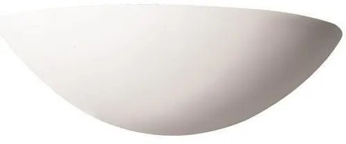 Απλίκα Τοίχου 1XE14 31X9.5X12.5 Γύψος Οβάλ 147-53308 Λευκό Eurolamp-147-53308-Λευκό 147-53308