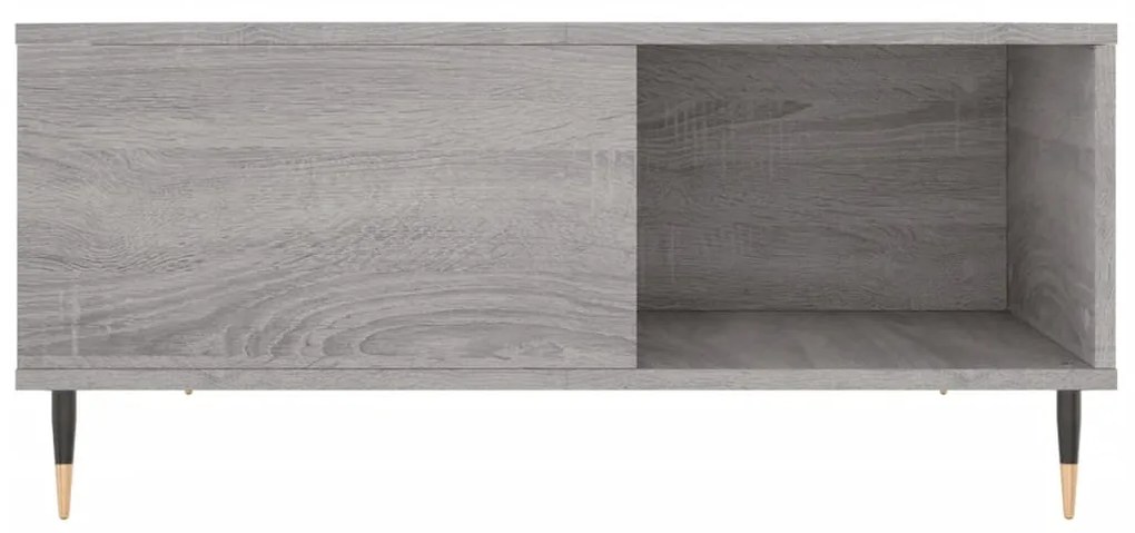 vidaXL Τραπεζάκι Σαλονιού Γκρι Sonoma 80x80x36,5εκ. Επεξεργασμένο Ξύλο