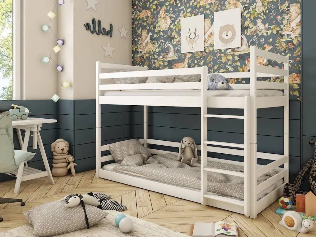 Χαμηλή Κουκέτα Montessori Mini από μασίφ ξύλο Natural  90×200cm (Δώρο 10% Έκπτωση στα Στρώματα)