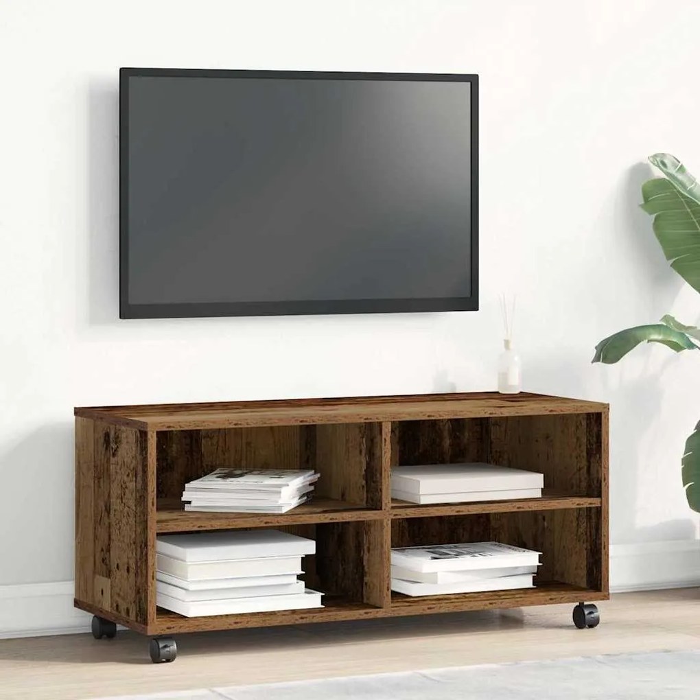 vidaXL Ντουλάπι TV Καφέ 90 x 35 x 35 cm Επεξεργασμένο ξύλο