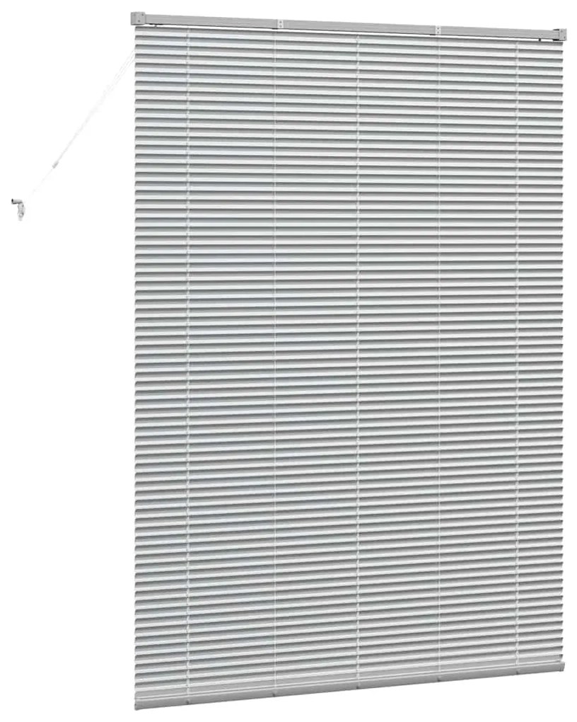 vidaXL Ρολό Παραθύρου με κουρτίνες Ασημί Αλουμίνιο