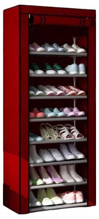 Υφασμάτινη ντουλάπα 9 ραφιών - XG10-9 - 521735 - Red