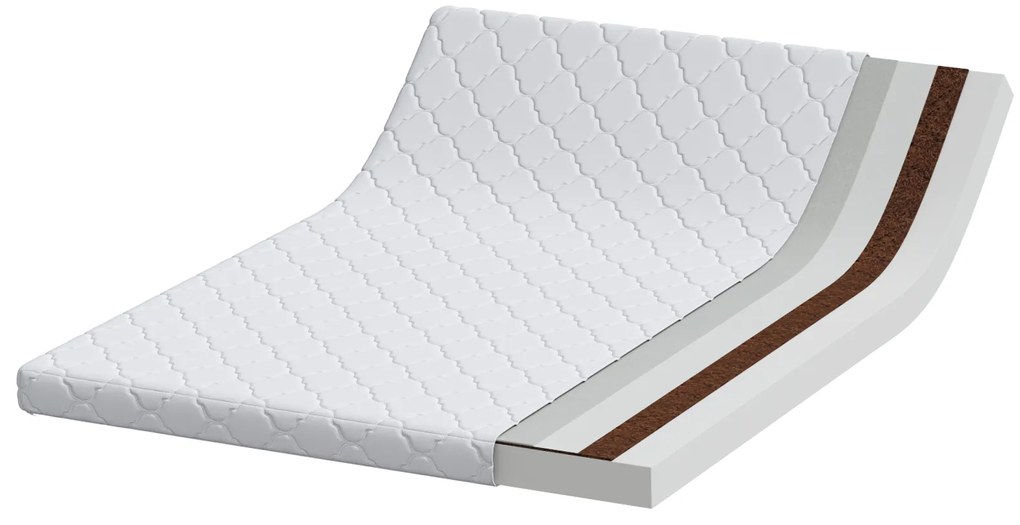 vidaXL Στρώματα Λευκό 200 x 140 cm 100% ύφασμα πολυεστέρα