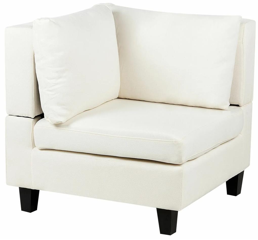 Πολυμορφικός γωνιακός καναπές Berwyn 1772, Άσπρο, 234x152x82cm, 99 kg, Πόδια: Ξύλο, Ξύλο: Ευκάλυπτος | Epipla1.gr