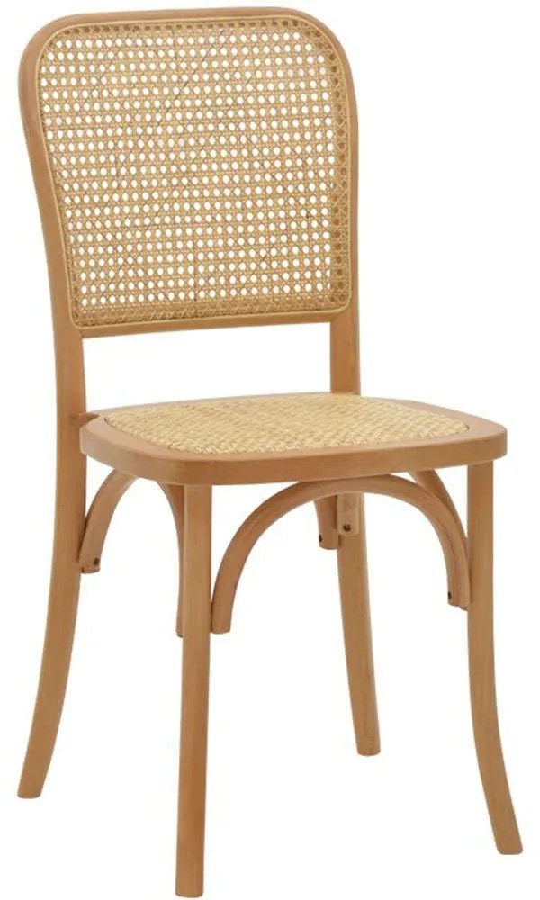 Καρέκλα Kalliope 263-000027 45x50x89cm Natural Rattan,Ξύλο