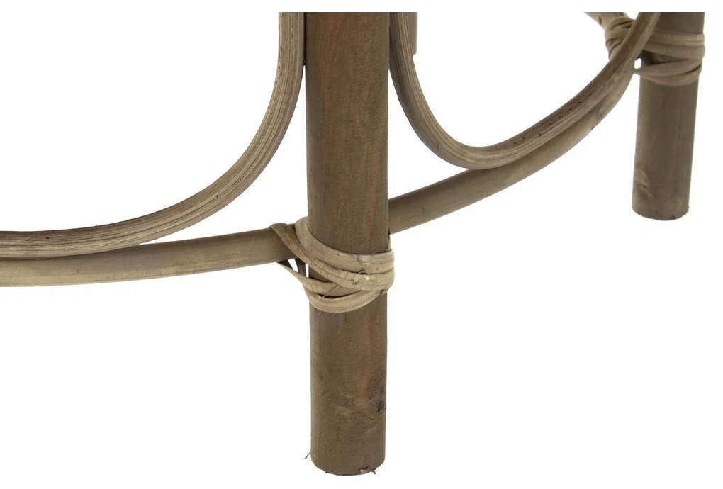 Βοηθητικό Τραπέζι DKD Home Decor 61 x 61 x 52 cm Φυσικό Ξύλο