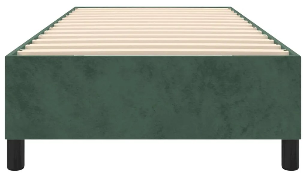 vidaXL Πλαίσιο Κρεβατιού Σκούρο Πράσινο 80x200 εκ. Βελούδινο