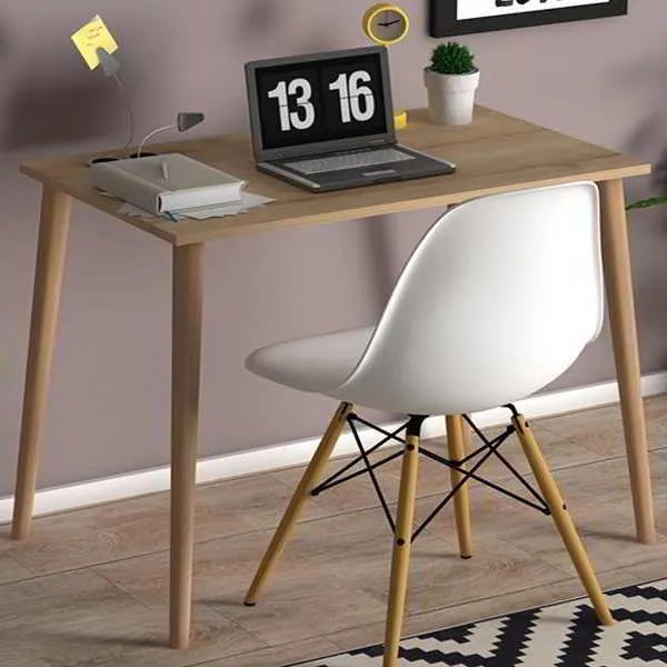 Τραπέζι Fiona Megapap από μελαμίνη χρώμα oak 90x55x75εκ.