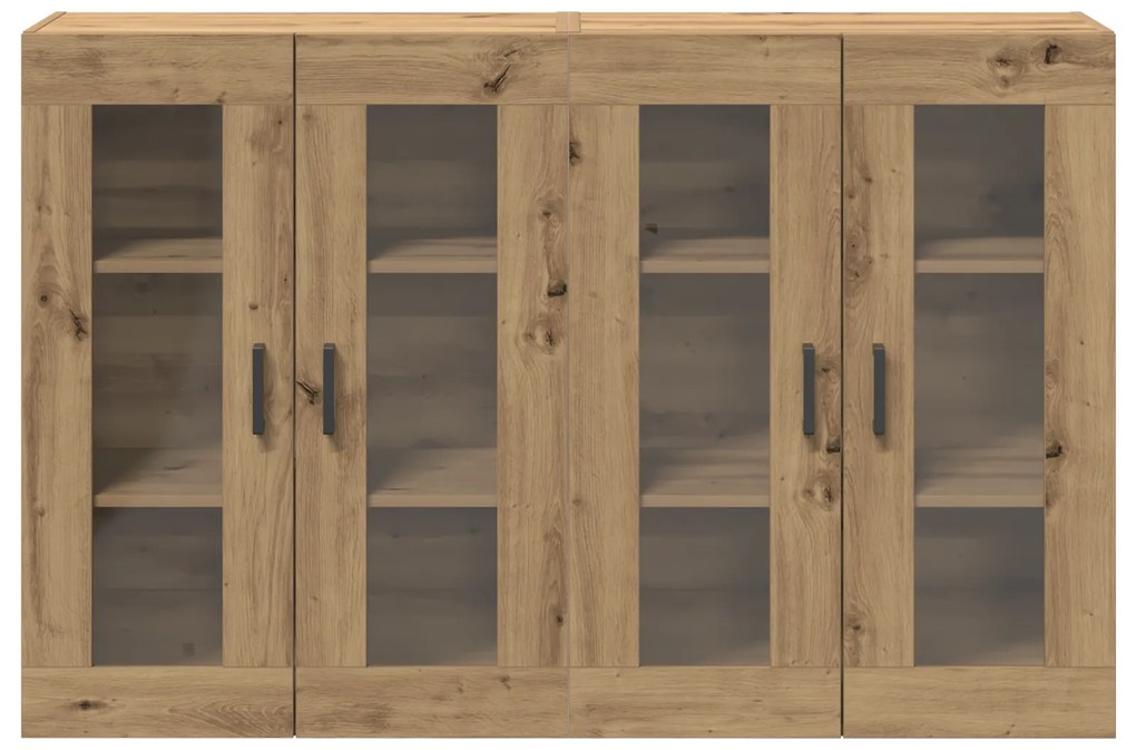 vidaXL τοίχου ντουλάπες 2 τεμαχίων Artisan Oak 69,5 x 34 x 90 εκ, από ξύλο.