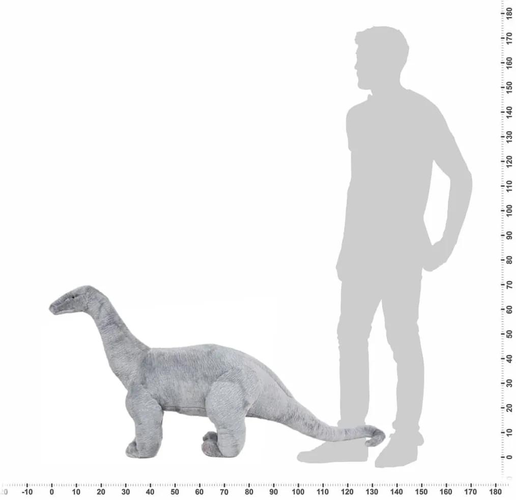Δεινόσαυρος Βραχιόσαυρος σε Όρθια Στάση Γκρι XXL Λούτρινος - Γκρι