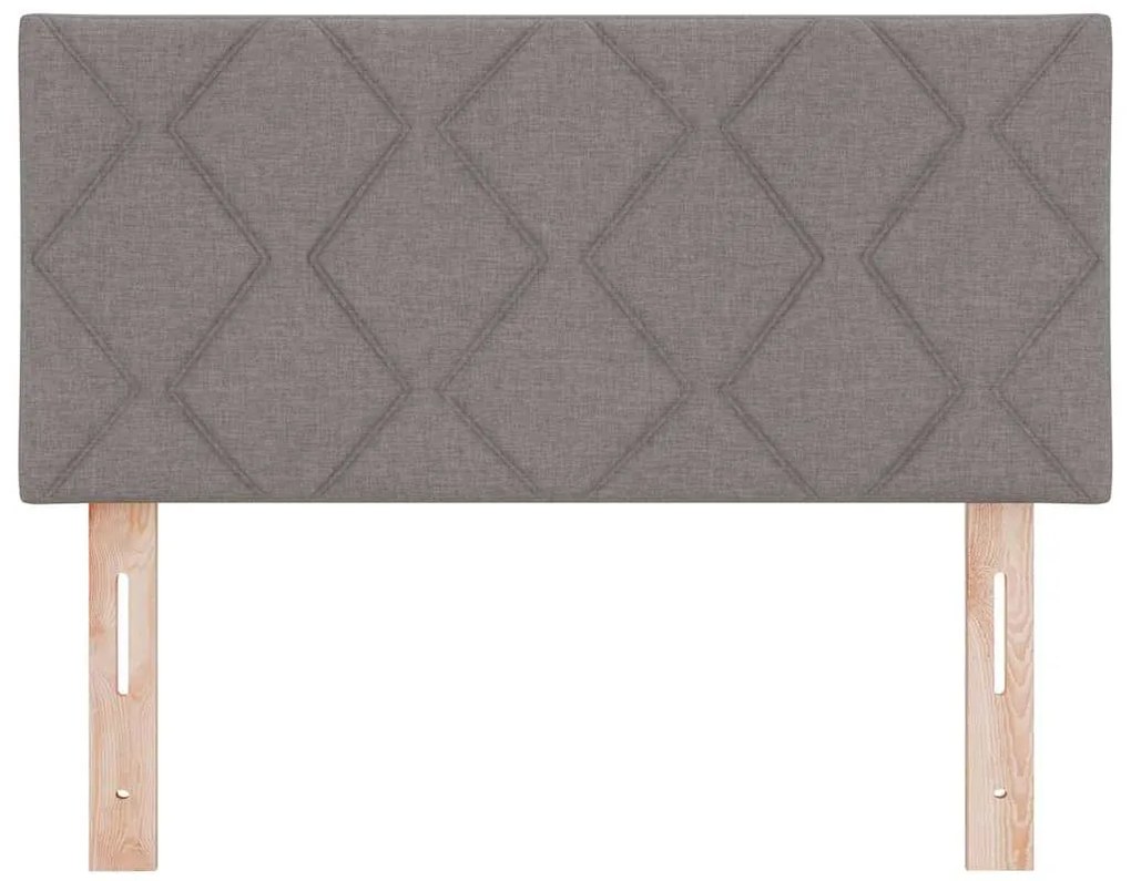 vidaXL Κεφαλάρι με φώτα λωρίδας LED με κεφαλάρι Taupe 100 cm ύφασμα