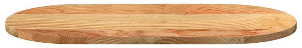 vidaXL Επιτραπέζια επιφάνεια Ανοιχτό Καφέ 80x40x2 εκ. Ξύλο Δρυός Οβάλ