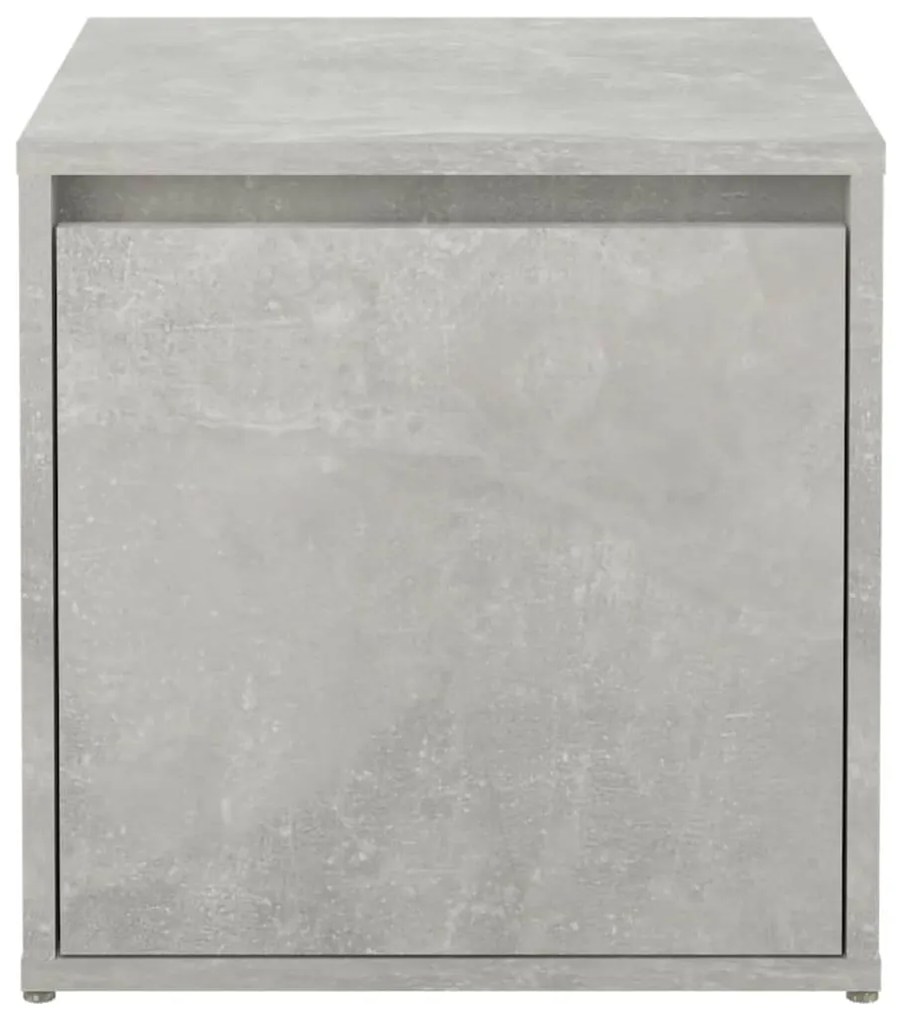 vidaXL Κουτί με Συρτάρι Γκρι Σκυρ. 40,5x40x40 εκ. Επεξεργασμένο Ξύλο