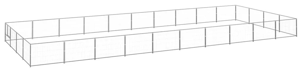 Σπιτάκι Σκύλου Ασημί 40 μ² Ατσάλινο