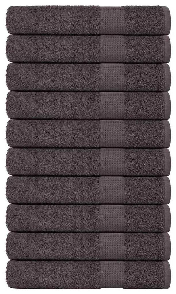 vidaXL Πετσέτες FROGN 10 τεμ. Ανθρακί 100x200 εκ. 360 γρ./μ²