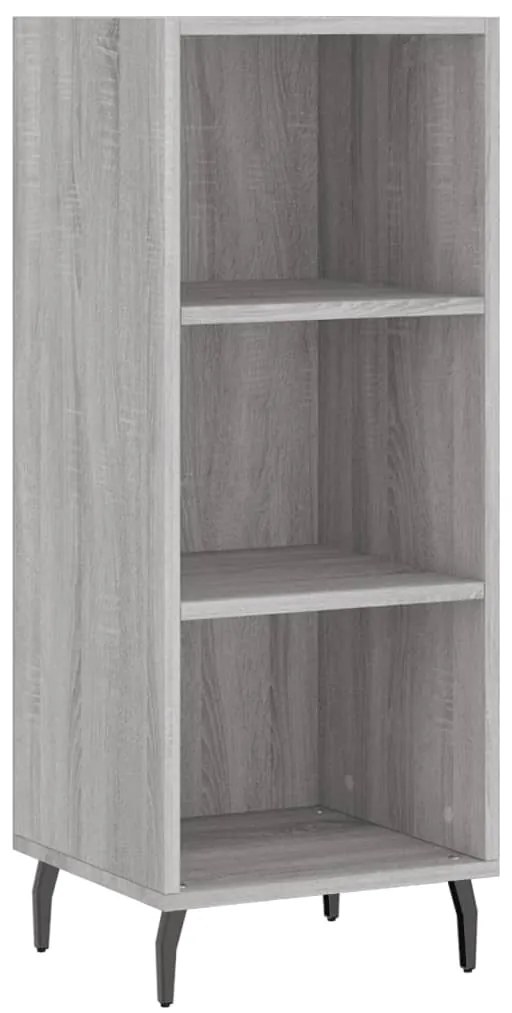 vidaXL Μπουφές Sonoma Γκρι 34,5 x 34 x 180 εκ. από Επεξεργασμένο Ξύλο