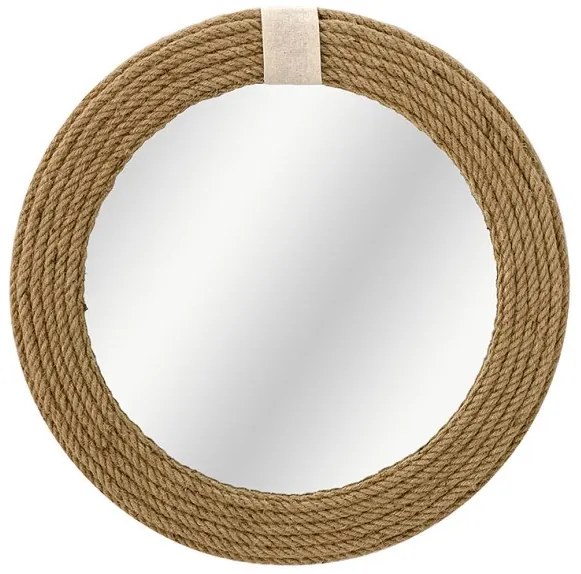 Καθρέπτης Rope Φυσικό 60x2x60εκ 233-000015 Pakoworld 233-000015 Μπεζ