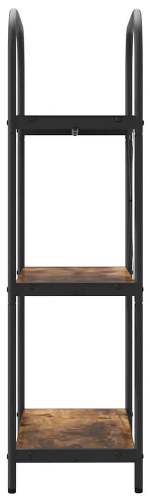 vidaXL Ράφι Βιβλίων Καπνιστή δρυς 60 x 30 x 109 εκ Επεξεργασμένο ξύλο