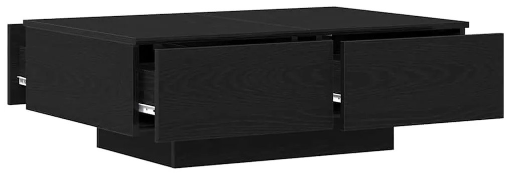 vidaXL Τραπεζάκι σαλονιού Μαύρος Δρυς 90x60x31 εκ. Επεξεργασμένο ξύλο