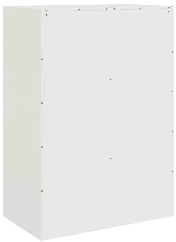 Ραφιέρα Λευκή 67x39x95 εκ. από Ατσάλι - Λευκό