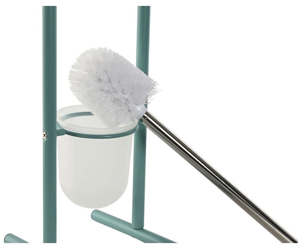 Βάση για το Χαρτί Υγείας Home ESPRIT Λευκό Τυρκουάζ Μέταλλο 30 x 16 x 78,5 cm (x2)