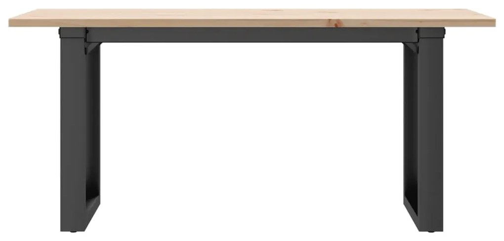 vidaXL Τραπεζάκι Σαλονιού Πλαίσιο Ο Μασίφ Πεύκο/Ατσάλι