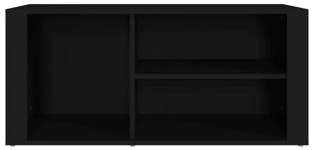 Παπουτσοθήκη Μαύρο 100x35x45 εκ. από Επεξεργασμένο Ξύλο - Μαύρο