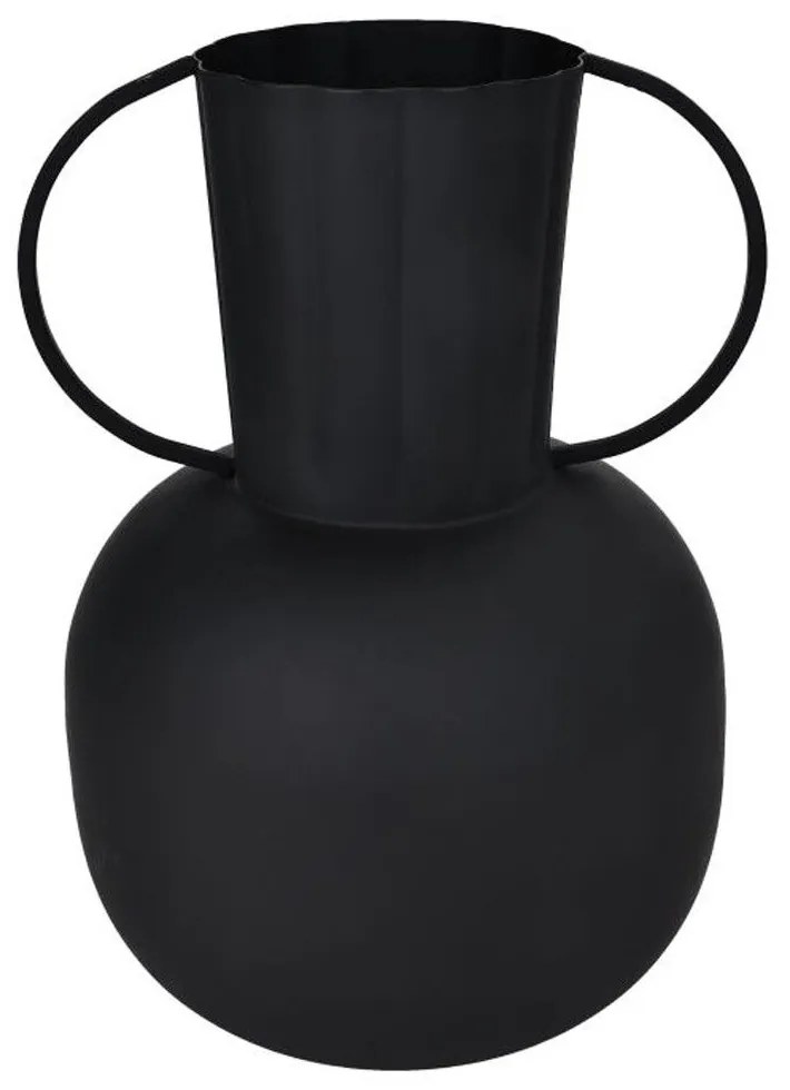 Βάζο Αμφορέας Miouski 421067 20x30cm Black Eglo Metal