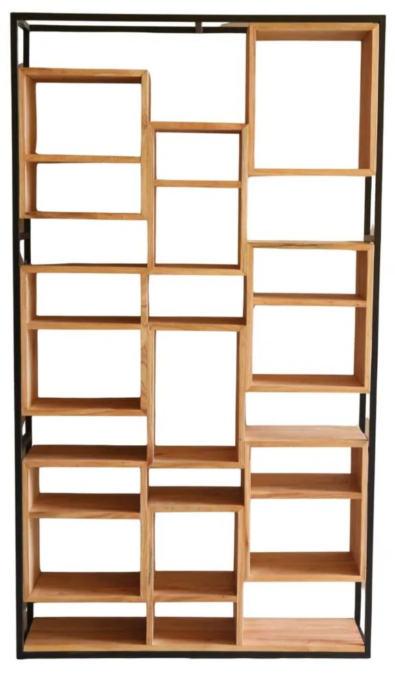 Ράφια Home ESPRIT Μέταλλο ξύλο teak 110 X 27 X 195 CM