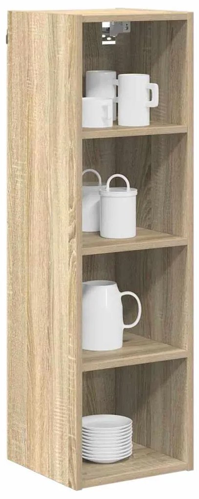 vidaXL Κρεμαστό ντουλάπι με αποθήκευση Δρύς Sonoma 30 x 29,5 x 100 εκ.