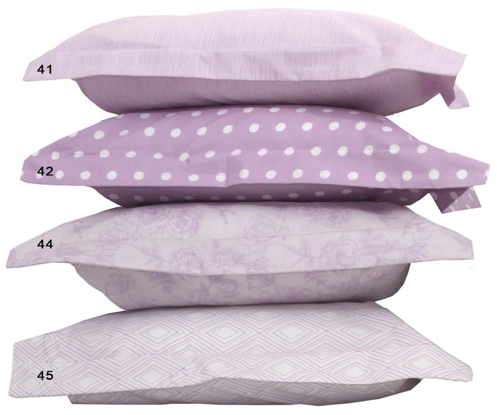 Βρεφικό Σεντόνι Baby Mix &amp; Match 45 Lilac Anna Riska Λίκνου 80x100cm Χωρίς Λάστιχο 100% Βαμβάκι