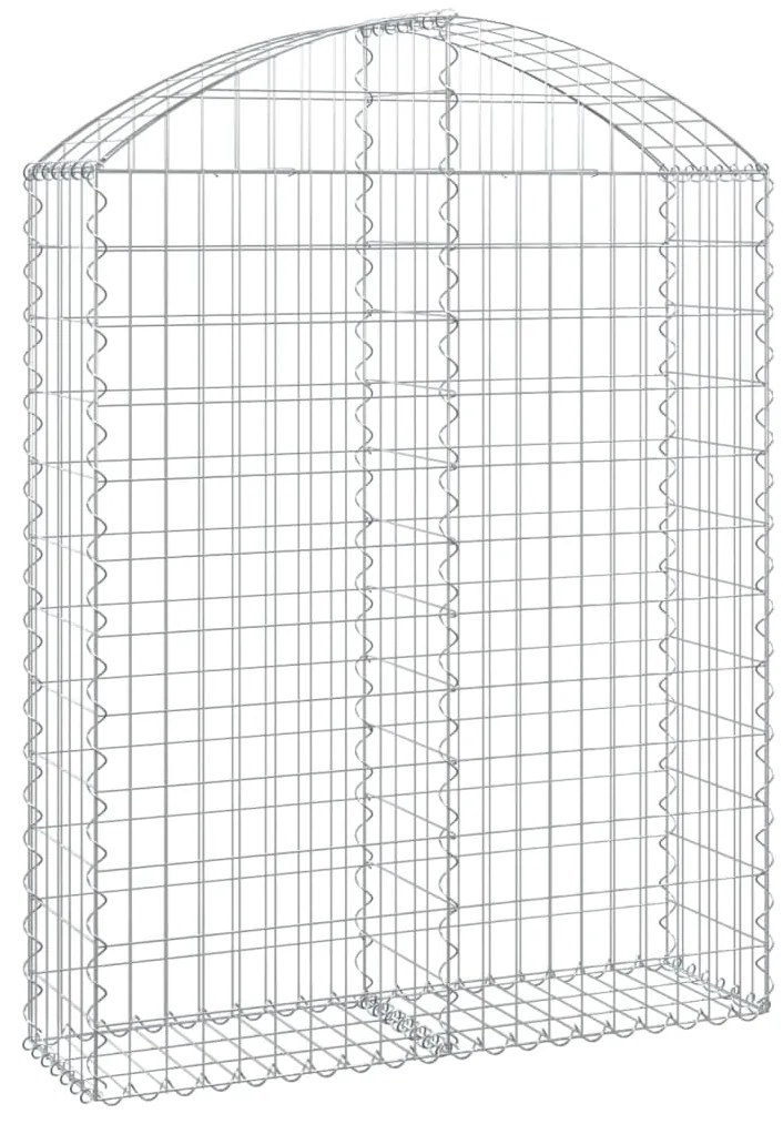 vidaXL Συρματοκιβώτιο Τοξωτό 100x30x120/140εκ. από Γαλβανισμένο Χάλυβα