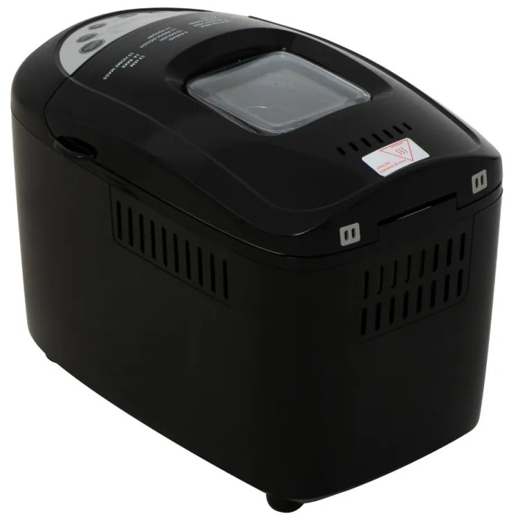 Mesko MS 6022 αρτοπαρασκευαστής, 1/1,5 kg, 850 W, 15 προγράμματα, οθόνη LCD, διπλός αναδευτήρας, κινητό καλάθι, Μαύρο